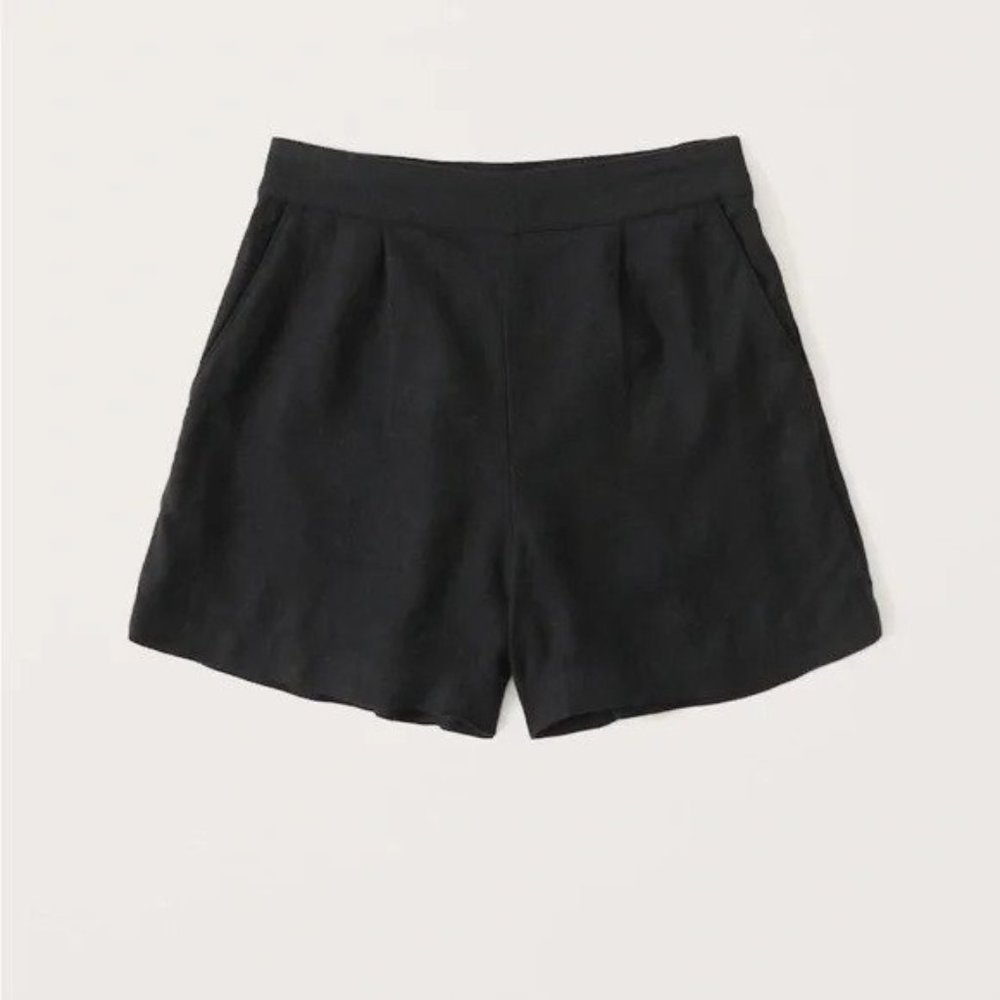 Linen-Blend Pull-On Shorts